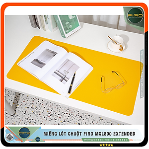 Miếng Lót Chuột FIRO MXL800 EXTENDED - Tấm Lót Chuột Cỡ Lớn 2 Mặt 80cmx40cm - Chất Liệu Da PU Cao Cấp - Tấm Lót Chuột Và Bàn Phím Chơi Game - Tấm Trải Bàn Làm Việc - Hàng Chính Hãng FIRO