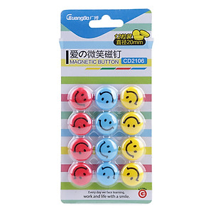 Vĩ 12 Nam Châm Mặt Cười 20mm-2106