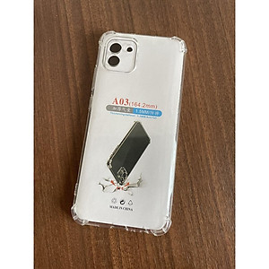 Ốp Lưng cho Samsung Galaxy A03 Dẻo Trong Suốt Chống Sốc Bảo Vệ 4 Góc, khoét từng mắt camera