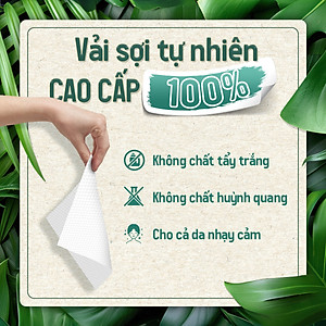 Khăn vải khô đa năng LAMY dạng túi rút 200 tờ không mùi không cồn không paraben