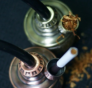 Tẩu Lọc Thuốc Lọc Khói Cực Kì Tốt- tẩu hút điêu khắc màu đồng cao cấp sang trọng, quà tặng đẳng cấp