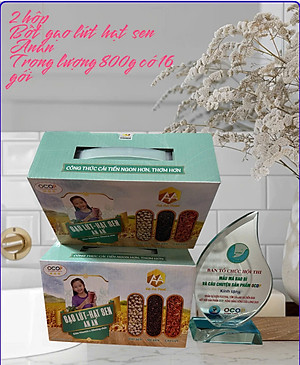 deal hời 2 hộp . Bột gạo lứt-hạt sen-mè đen . bột gạo lứt ANAN thay thế bửa ăn, chăm sóc sức khỏe ,  xương khớp , giấc ngủ