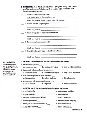 Q: Skills For Success: Level 1: Listening And Speaking Student Book With iQ Online Practice - 3rd Edition