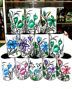 [SƠN MÀI LOẠI 1] Hủ cắm bút sơn mài - Quà Tặng Quà Lưu niệm - Trang trí Decor size 11x7 cm