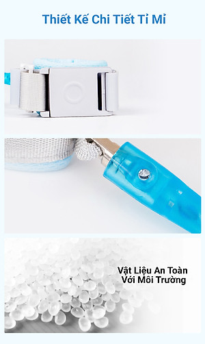 Dây Đai Đeo Tay Chống Lạc KUNBE Dài 2.5M Khóa Nam Châm Cảm Ứng An Toàn Cho Bé
