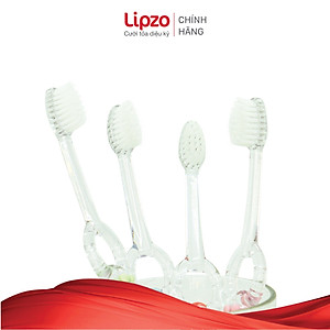 Bàn Chải Đánh Răng LIPZO Kids 1 Lông Chỉ Tơ Nha Khoa Kháng Khuẩn Mềm Mảnh Dành Cho Bé Từ 2 Tuổi Trở Lên