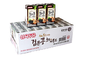 Thùng 24 Hộp Sữa Đậu Đen, Óc Chó, Hạnh Nhân Sahmyook Foods (190ml / Hộp)