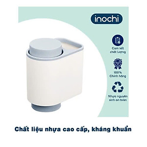 Kệ treo bàn chải đánh răng đa năng Nachi 2 cốc chất liệu nhựa nguyên sinh an toàn - Chính hãng inochi ( Tặng kèm khăn lau pakasa) Giao màu ngẫu nhiên