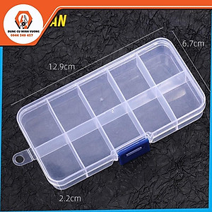 Hộp nhựa 8/10/15/24/36 ngăn đựng linh kiện điện tử, ốc vít, phụ kiện trang sức, mô hình đa năng