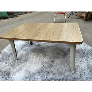 Bàn học gấp gọn mặt gỗ chân nhựa - giao màu ngẫu nhiên