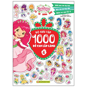 Combo (Bộ 4 Cuốn) Cô Bé Bánh Dâu: Bộ Sưu Tập 1000 Hình Đề Can Lấp Lánh