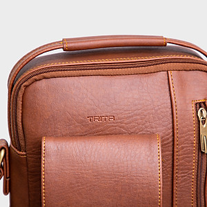 Túi Trita ( Thời trang nam phối ngăn - Túi đeo chéo da RTN3 )