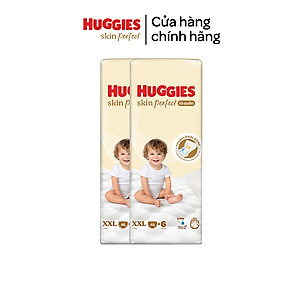 Combo 2 Tã/ Bỉm Quần Huggies Skin Perfect M/L/XL/XXL Super Jumbo Với 2 Vùng Thấm Giảm Kích Ứng Da
