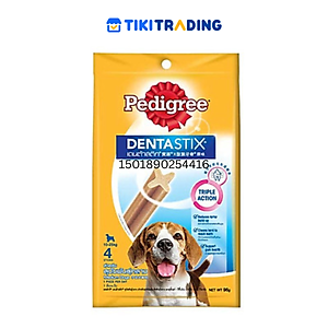 Bánh Xương Chăm Sóc Răng Dành Cho Chó Trung Pedigree Dentastix Medium Dogs (98g)