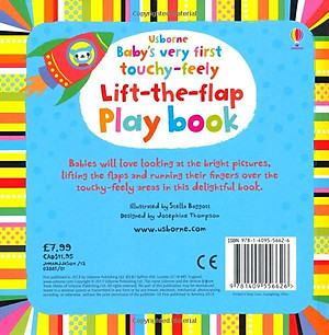 Sách tương tác tiếng Anh - Usborne Baby's very first touchy-feely Lift-the-flap Play book