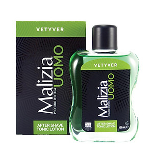 Nước dưỡng sau cạo râu Malizia Vetyver After Shave 100ml tặng kèm móc khóa