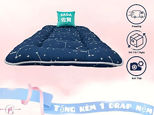 Nệm Trải Sàn, Đệm, Topper Hàng Xuất Nhật 1Mx2M, 1M2X2M, 1M4x2M, 1M6x2M, 1M8X2M Dày 9CM Tặng Kèm Drap Nệm