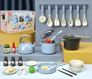 Đồ Chơi Nhà Bếp Nấu Ăn 32 Món Đồ Chơi Giáo Dục Phát Triển Kỹ năng Cho Trẻ Em