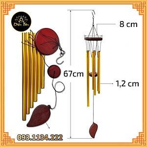 Chuông gió phong thuỷ 6 thanh Chuông gió may mắn