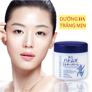 Kem Dưỡng Trắng Da Chiết Xuất Hạt Ý Dĩ Hatomugi Milky Cream (300 G)