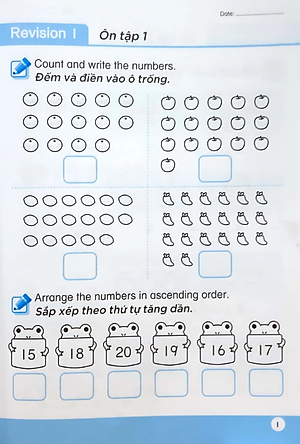 Toán Song Ngữ Tiền Tiểu Học - Sách Luyện Tập 5