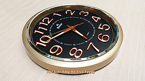 Đồng Hồ Treo Tường Cao Cấp DẠ QUANG KIM TRÔI EASTAR - Số Nổi 3D Tròn Cổ Điển 31cm - Tặng Pin Maxell - BH 1 Năm