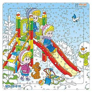 05 bộ tranh xếp hình 20 mảnh size 17x17cm – đồ chơi trí tuệ cho bé từ 2 tuổi – Combo Sắc màu tuổi thơ