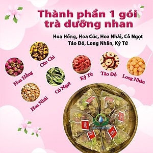 Trà Dưỡng Nhan 7 Vị Hộp 30 Túi Lọc x 10Gr Của Siêu Thị Thiên Nhiên