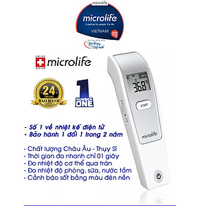 [Đo nhanh , Chính Xác Trong 1 Giây] Nhiệt kế hồng ngoại đo trán Microlife FR1MF1 - Thương Hiệu Thụy Sĩ 