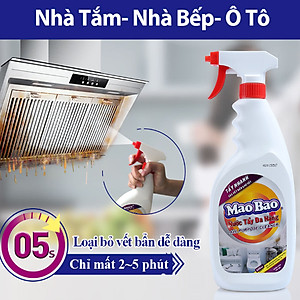 Combo 02 Chai Nước Tẩy Đa Năng Mao Bao 600ml