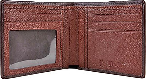 Ví Nam Da Cá Sấu Huy Hoàng HT2245 (12.5 x 10 cm) - Nâu Đỏ