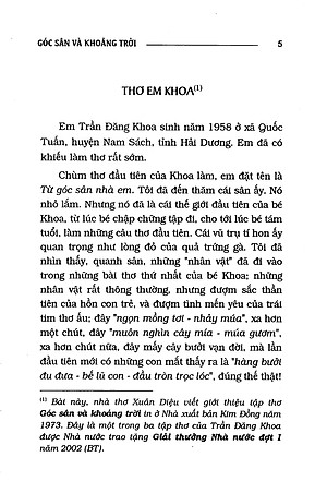 Góc Sân Và Khoảng Trời - Thơ Trần Đăng Khoa (HH)