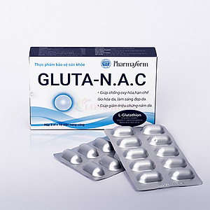 Viên uống sáng da Pharmaform Gluta - N.A.C (30 viên) - Hàng chính hãng