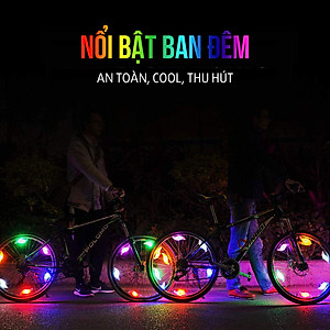 Đèn Led Gắn Tăm Căm Xe Đạp Trang Trí Đẹp Mắt Với Pin Cr2032 (bên trong) MaiLee
