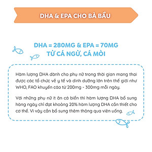 DHA, EPA, Omega 3 Cho Mẹ Bầu Hỗ Trợ Phát Triển Não Bộ Và Thị Giác Thai Nhi, Viên Nhỏ, Không Mùi, Dễ Uống, Akamama Nhật Bản