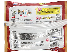 Thùng 20 gói mì Jin Hải Sản vị Tôm và Mực Ottogi 120gx20