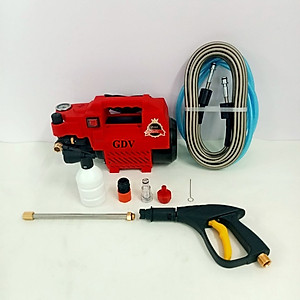 Máy rửa xe và xịt rửa đa năng GDV QXJ04-2 có chỉnh áp tặng kèm đầy đủ phụ kiện - Màu Ngẫu Nhiên - Hàng Chính Hãng