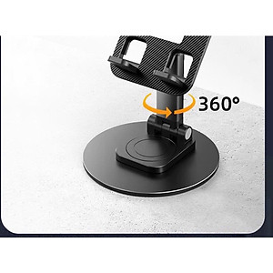 Giá đỡ điện thoại bằng kim loại xoay 360° có thể gấp gọn, chân đế vững chắc - Hàng Nhập Khẩu