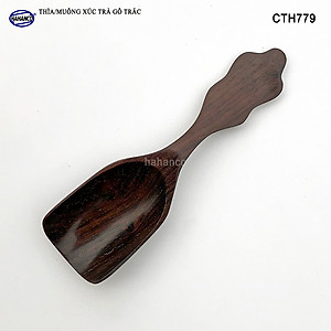 Muỗng xúc trà gỗ trắc/cẩm siêu sạch (HAHANCO) Dụng cụ hữu dụng khi thưởng trà - CTH779