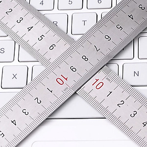 Thước Kẻ thép không gỉ-khắc chìm in màu Baoke