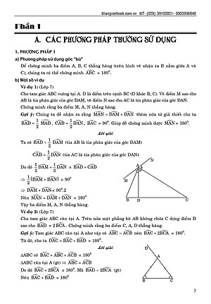 Sách Cẩm Nang Chứng Minh Ba Điểm Thẳng Hàng