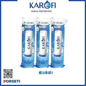 Bộ 3 Lõi Lọc Số 1 RO KAROFI KRF-L1 - Hàng Chính Hãng