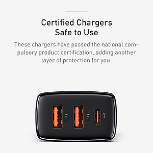 Củ sạc Baseus Compact 30W nhanh siêu nhỏ gọn USB dual port +Type C - Hàng Chính Hãng