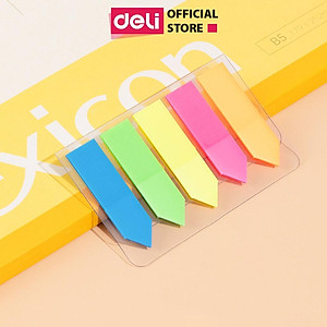 Giấy Note Ghi Chú Đánh Dấu Trang Giấy Phân Trang Dạng Dài Nhiều Màu Sắc Trong Suốt - 9062