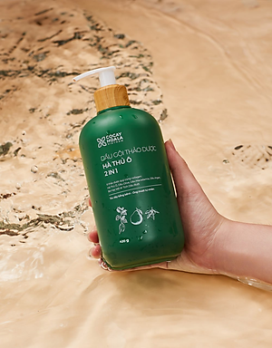 Dầu Gội Xả 2in1 Hà Thủ Ô Cỏ Cây Hoa Lá VIETNAM - Dưỡng Tóc Đen Mượt, Bóng Khỏe, Dung tích 420g/chai