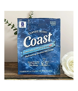 Lốc 8 Cục Xà_Bông Coast cực thơm của Mỹ (113g x 8)