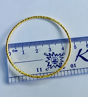 Combo Bộ 7 Vòng Ximen Mạ Vàng 18k, Không Khóa, Cỡ Ni 4,5 ; 5,5 ; 6,5, Chạm khắc tinh tế, Kèm túi đựng chất liệu Nhung Gấm, Phù hợp đeo hoặc làm quà tặng, … (Cam kết không đen, không phai màu)