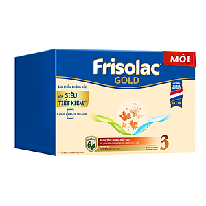 Sữa Bột Frisolac Gold 3 Hộp Giấy 3,2KG cho bé từ 1-2 tuổi