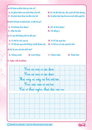 Đề Kiểm Tra Tiếng Việt Lớp 1 - Kết Nối Tri Thức (Tự Chọn Sách)