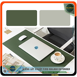 Miếng Lót Chuột FIRO MXL800 EXTENDED - Tấm Lót Chuột Cỡ Lớn 2 Mặt 80cmx40cm - Chất Liệu Da PU Cao Cấp - Tấm Lót Chuột Và Bàn Phím Chơi Game - Tấm Trải Bàn Làm Việc - Hàng Chính Hãng FIRO